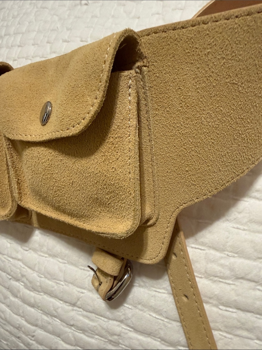 ZARA 100% LEATHER WAIST BELT BAG - Picture 12 of 15